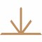 Ekena Millwork Saratoga Timber Gable Bracket, Western Red Cedar, 72"W x 48"H x 3 1/2"D x 3 1/2"F, 16/12 Pitch GBW072X48X0404SAR00SWR - alternate 1
